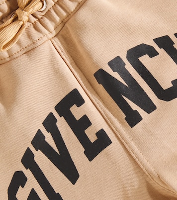 Logo cotton-blend fleece sweatpants | Givenchy Kids
