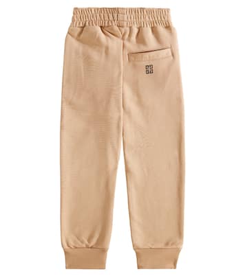 Logo cotton-blend fleece sweatpants | Givenchy Kids
