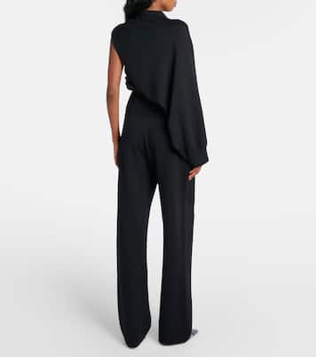 High-rise wool-blend straight pants | Alaïa
