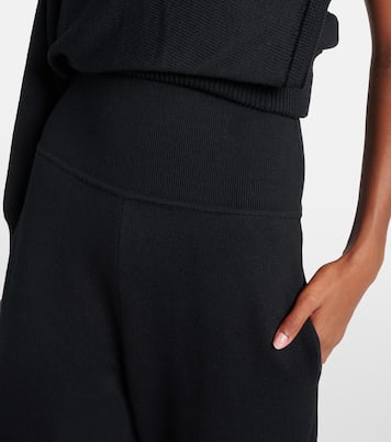 High-rise wool-blend straight pants | Alaïa