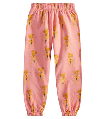 Winter Flowers cotton sweatpants | Mini Rodini