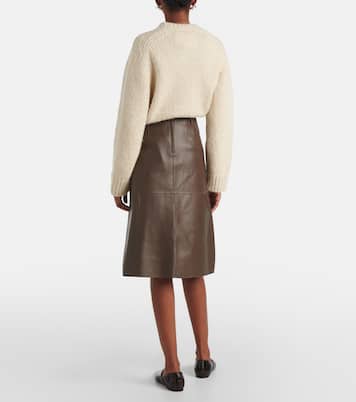 Midirock aus Leder | Toteme