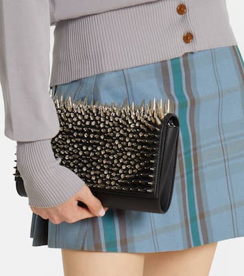 Paloma spiked leather clutch | Christian Louboutin