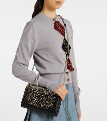 Paloma spiked leather clutch | Christian Louboutin