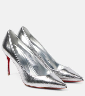 Escarpins Kate 85 en cuir métallisé | Christian Louboutin
