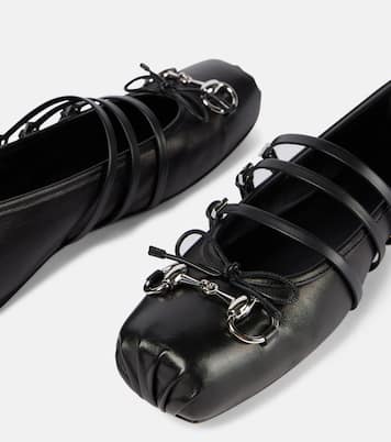 Ballerinas Gucci Horsebit aus Leder | Gucci