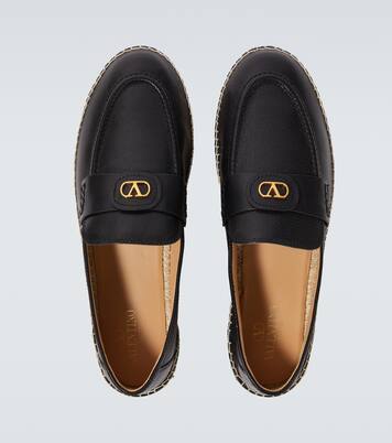 VLogo leather espadrilles | Valentino Garavani