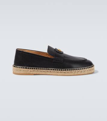 VLogo leather espadrilles | Valentino Garavani