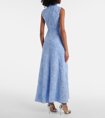 Besticktes Maxikleid aus Mesh | Rotate