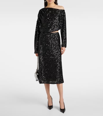High-Rise-Midirock Araminta mit Pailletten | Diane von Furstenberg