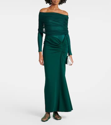 Maxikleid Sonora mit Seidentüll | Christopher Esber