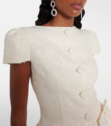 Minikleid aus Bouclé mit Pailletten | Self-Portrait