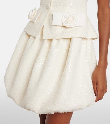 Minikleid aus Bouclé mit Pailletten | Self-Portrait