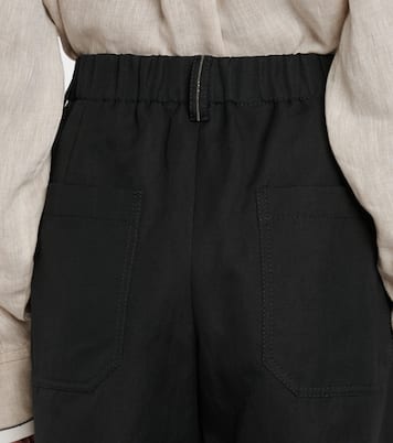 Cotton and linen shorts | Brunello Cucinelli