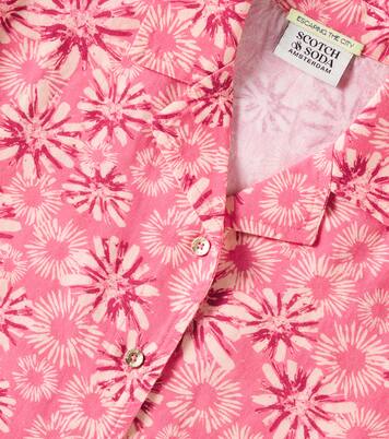 Floral cotton and linen shirt | Scotch & Soda Kids
