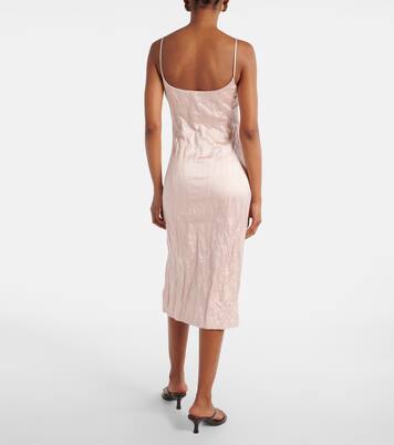 Robe midi en satin | Blumarine