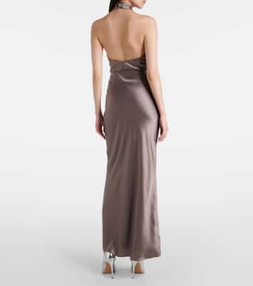 Maxirock aus Seiden-Charmeuse | The Sei