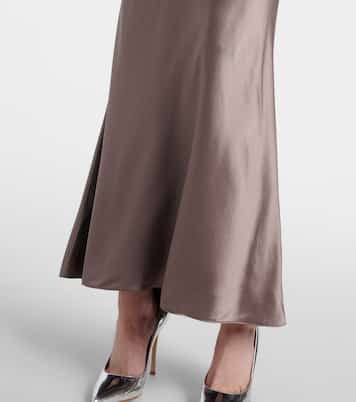 Maxirock aus Seiden-Charmeuse | The Sei