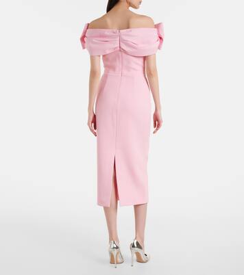 Robe midi Isabella à nœud | Rebecca Vallance