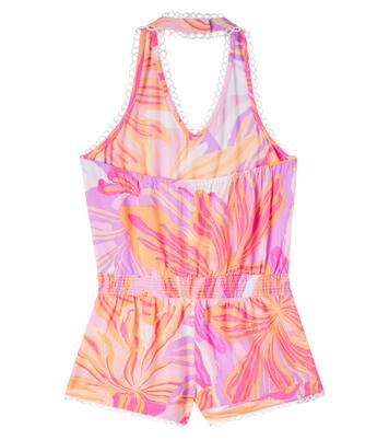 Beth halterneck printed romper | Poupette St Barth Kids