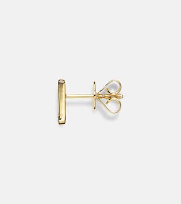 Boucle d'oreille unique Initial Petite en or 18 ct (750/1000) et diamants | Sophie Bille Brahe