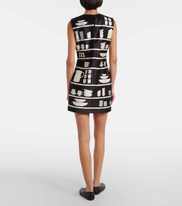 Vestido corto Mini Shift estampado | JW Anderson