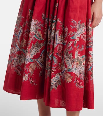 Vestido midi Rhiannon de algodón | Zimmermann