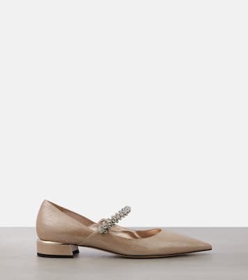 Verzierte Mary-Jane-Ballerinas Bing 25 aus Leder | Jimmy Choo