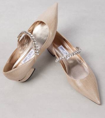 Verzierte Mary-Jane-Ballerinas Bing 25 aus Leder | Jimmy Choo