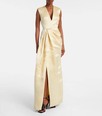 Draped silk satin gown | Givenchy