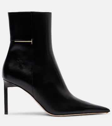 Julianne 85 leather ankle boots | Tom Ford