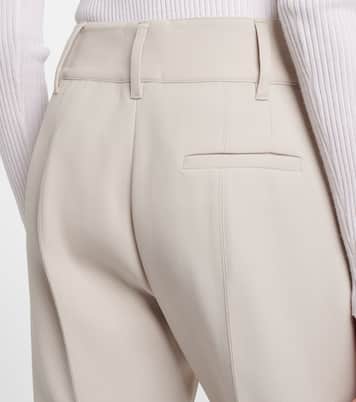 Weite High-Rise-Hose Rhein aus Wolle | Gabriela Hearst