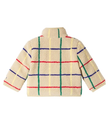 Baby checked teddy fleece jacket | Bobo Choses