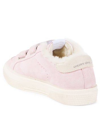 Baskets May School en daim à paillettes | Golden Goose Kids