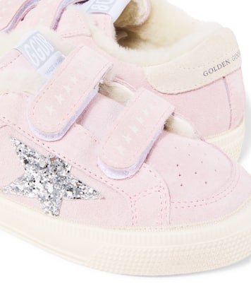 Baskets May School en daim à paillettes | Golden Goose Kids
