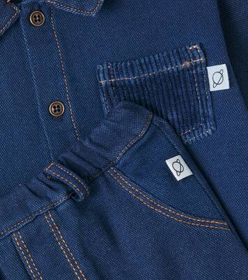 Bebé - set de camisa y pantalones Dobby de denim | Cozmo