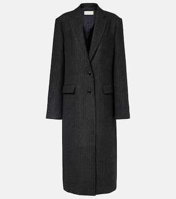 Chalk stripe wool coat | Dries Van Noten