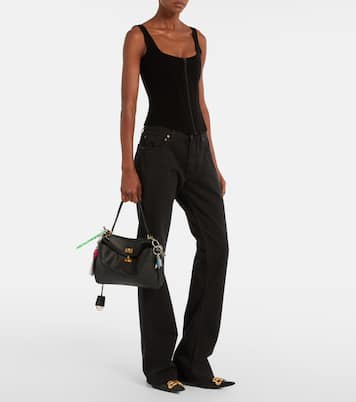 Cotton-blend velvet corset top | Balenciaga