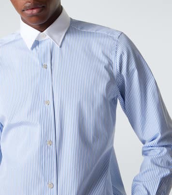 Striped cotton poplin shirt | Tom Ford