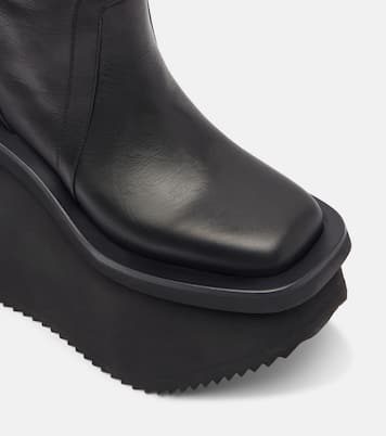 Bottines Factory à plateforme en cuir | Rick Owens
