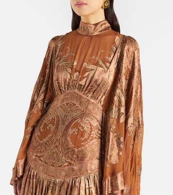 Memento Burnout paisley semi-sheer gown | Zimmermann