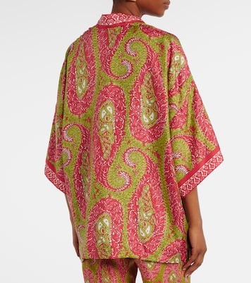 Printed silk twill wrap jacket | Etro