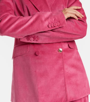 جاكيت بليزر من مخمل القطن المضلع Angela | Gabriela Hearst