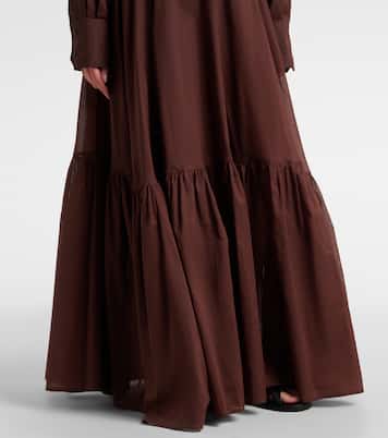 Cotton organza maxi skirt | Plan C