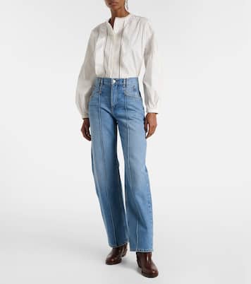 High-Rise Straight Jeans Drolane | Isabel Marant