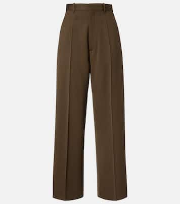 Low-rise wool wide-leg pants | Phoebe Philo