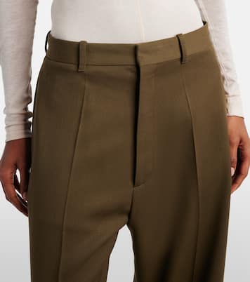 Low-rise wool wide-leg pants | Phoebe Philo