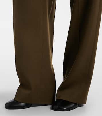Low-rise wool wide-leg pants | Phoebe Philo