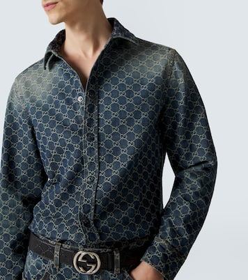 GG denim jacquard shirt | Gucci