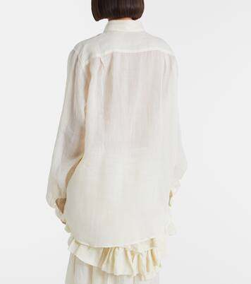 Oversized ramie shirt | Dries Van Noten
